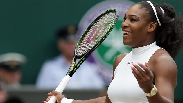 Serena Williamsov pi finle Wimbledonu proti nmeck soupece Angelique Kerberov.