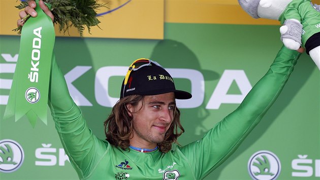 ZNOVU ZELEN. Peter Sagan u zase vede v bodovac souti.