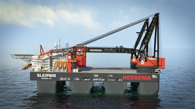 Dva největší lodní jeřáby na světě, které vyrábí společnost Huisman také ve Sviadnově na Frýdecko-Místecku.