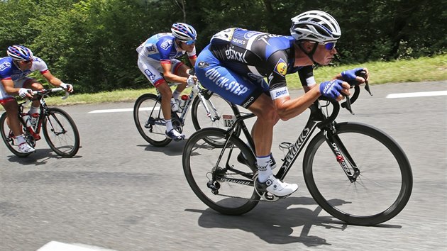 Iljo Keisse (vpravo) i Thibaut Pinot v sedm etap Tour de France