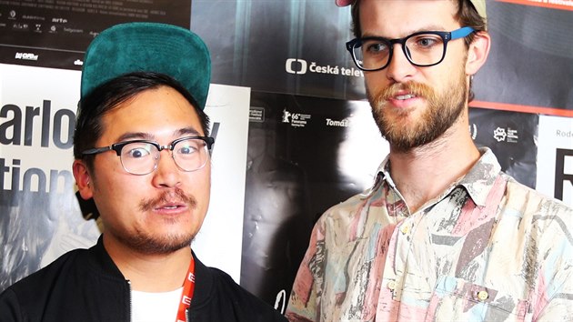 Režisérské duo Daniels, tedy Daniel Kwan a Daniel Scheinert, pohovořili s festivalovými diváky v rámci Kviff Talks (8. července 2016).