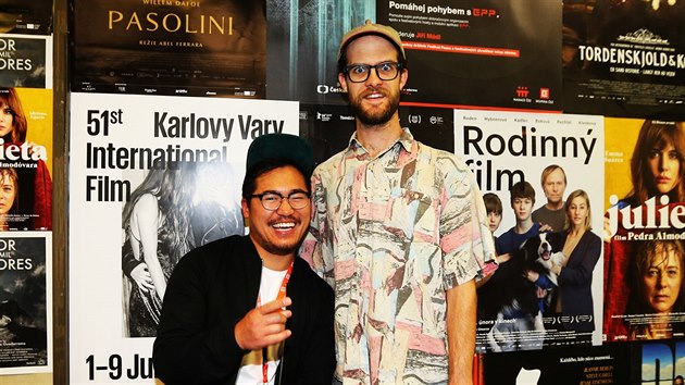 Režisérské duo Daniels, tedy Daniel Kwan a Daniel Scheinert, pohovořili s festivalovými diváky v rámci Kviff Talks (8. července 2016).