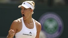 NA DOBRÉ CESTĚ. Německá tenistka Agelique Kerberová se raduje v semifinále...