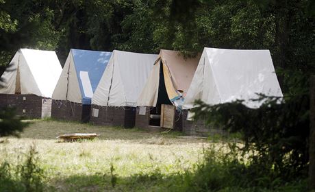 Po víkendu byl u tábor Kratizna nedaleko Hodic na Jihlavsku prázdný. Dti,...