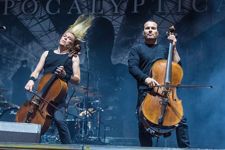 Kapela Apocalyptica na festivalu Masters of Rock ve Vizovicích v roce 2016.