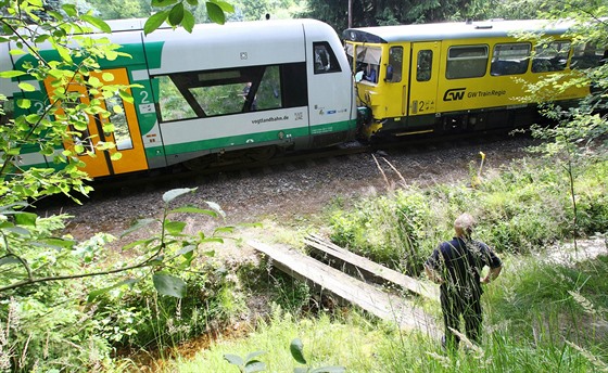 Srážka vlaků u Rotavy na Sokolovsku (10. července 2016)