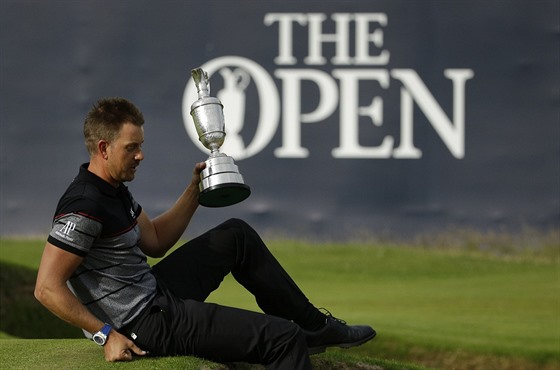 Henrik Stenson po triumfu na British Open.