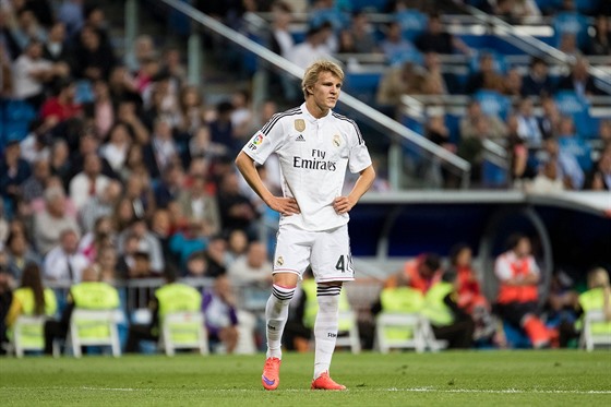 Norský fotbalista Martin Ödegaard v dresu Realu Madrid