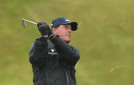 Phil Mickelson na golfovém British Open.