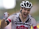 V CÍLI. Vítz královské pyrenejské etapy Tour de France Tom Dumoulin z...
