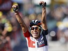 Kolumbijský cyklista Jarlinson Pantano z týmu IAM vyhrál 15. etapu Tour de...