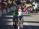 VÍTZNÝ DOJEZD. Jarlinson Pantano z týmu IAM pijel do cíle 15. etapy Tour de...