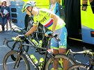 Roman Kreuziger s kolem ped etapou Tour de France.