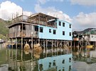 Romantická rybáská vesnika Tai O na ostrov Lantau je cílem mnoha místních i...