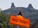 Uzav�rky silnic na Trosky komplikuj� dopravu a tr�p� podnikatele.