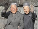 Japonský císa Akihito s manelkou Miiko (5. února 2016)