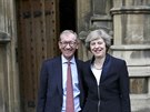 Nadcházející britská premiérka Theresa Mayová s manelem Philipem (11. ervence...