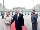 Chilská prezidentka Michelle Bacheletová a nmecký prezident Joachim Gauck v...
