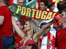 Portugalská fanynka na finále mistrovství Evropy