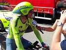 Roman Kreuziger po asovce na Tour de France u mikrofonu Eurosportu.