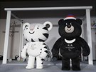 MASKOTI. Bílý tygr Soohorang bude v Pchjongchangu 2018 ádit na olympiád,...