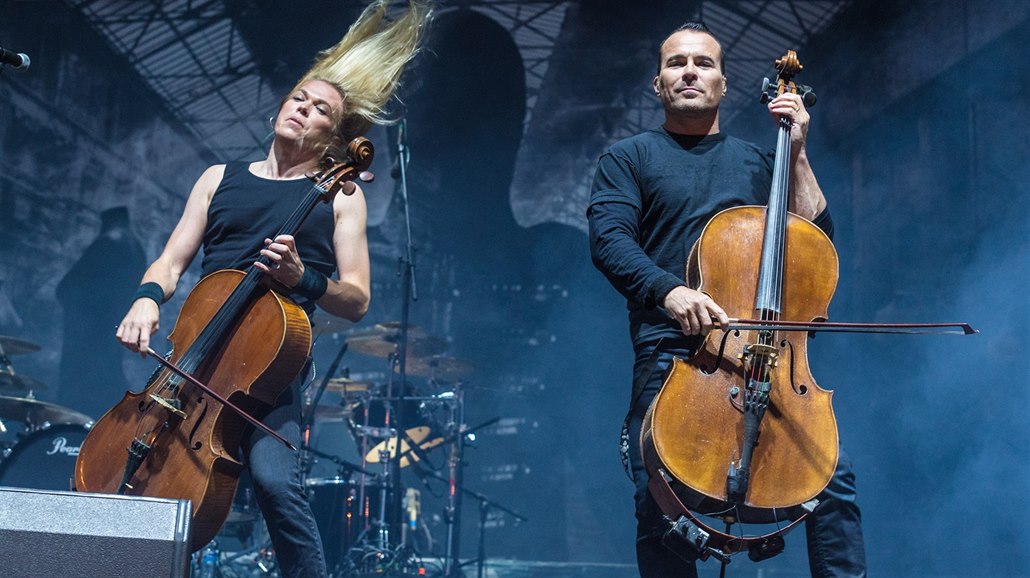 Kapela Apocalyptica na festivalu Masters of Rock ve Vizovicích v roce 2016.