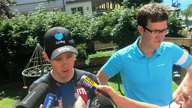 Chris Froome pod palbou dotaz. "nejvt toky na Tour teprve pijdou," k.