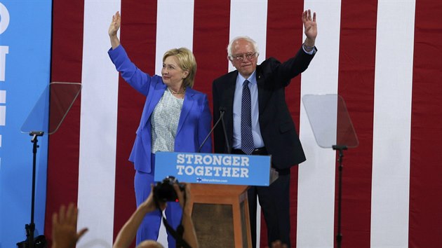 Hillary Clintonov a Bernie Sanders (12. ervenec 2016)