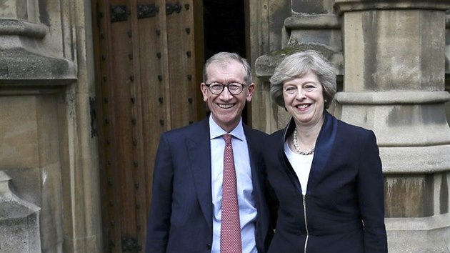 Nadchzejc britsk premirka Theresa Mayov s manelem Philipem (11. ervence 2016)