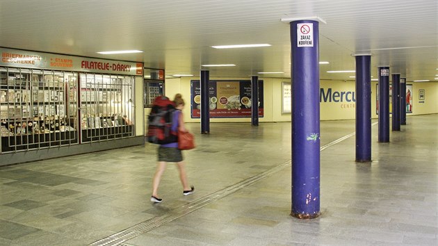 Podchod u vlakového nádraží v Českých Budějovicích.