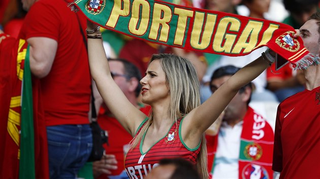 Portugalská fanynka na finále mistrovství Evropy