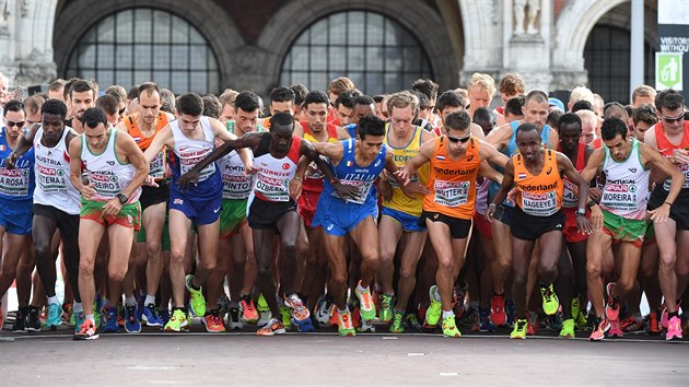 Start muskho plmaratonu na ME v Amsterdamu