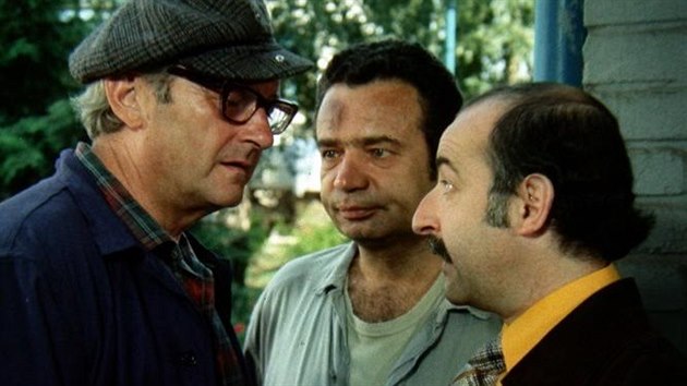 Ji Sovk, Vladimr Menk a Juraj Herz ve filmu Co takhle dt si pent (1977)