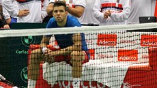 NEVYŠLO TO. Tenista Jiří Veselý se snažil, ale Francouze Tsongu porazit...