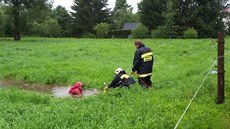 eka Smdá v Pedláncích dosáhla bhem tvrtka a na tetí povodový stupe...