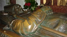 Souasná podoba náhrobku arcibiskupa a senátora Antonína Cyrila Stojana