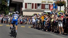 Tony Martin a Julian Alaphilippe v úniku v estnácté etap Tour de France.