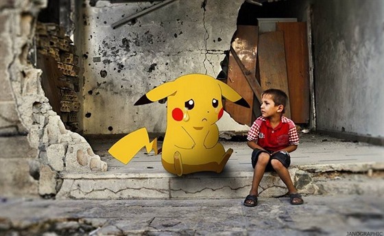 Syrští aktivisté využili aktuální obliby Pokémonů k vlastní kampani na pomoc...