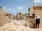 Libyjské jednotky bojující za vládu podporovanou OSN nedaleko Syrty, hlavní...