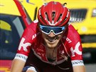 VÍTĚZNÝ ÚSMĚV. Ilnur Zakarin si jede pro triumf v sedmnácté etapě Tour de...