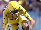 Chris Froome pi vítzné jízd v druhé asovce na Tour de France.