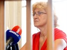 Vra Mareová u praského vrchního soudu (26. ervence 2016)
