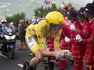 Chris Froome bhem 18. etapy Tour de France.