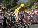 ZA DALÍM TRIUMFEM. Chris Froome bhem druhé individuální asovky na Tour de...