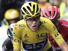 Podený Chris Froome bojuje v devatenácté etap Tour de France.
