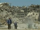 Jako z katastrofického filmu. Ze syrského Homsu zbyly ruiny.