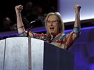 Na sjezdu demokrat promluvila i hereka Meryl Streepová (27. ervence 2016).