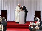 Polský prezident Andrzej Duda pivítal papee Frantika v Polsku (27. ervence...