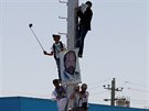Meninoví Hazárové protestovali v Kábulu proti plánovanému vedení vysokého...