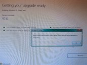 Některé chyby, ke kterým může dojít při upgradu na Windows 10 (omluvte sníženou...